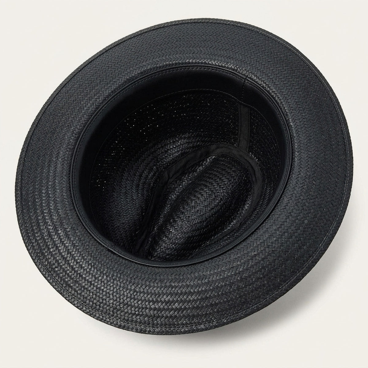 Black Straw Fedora with Ribbon Band for Summer Evening Style