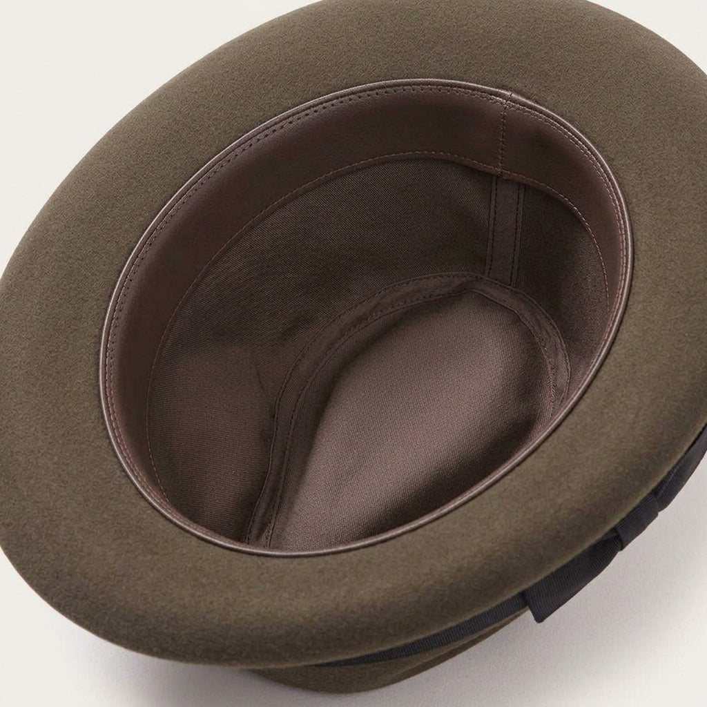 Unisex Wool Felt Fedora Hat with Classic Ribbon Band