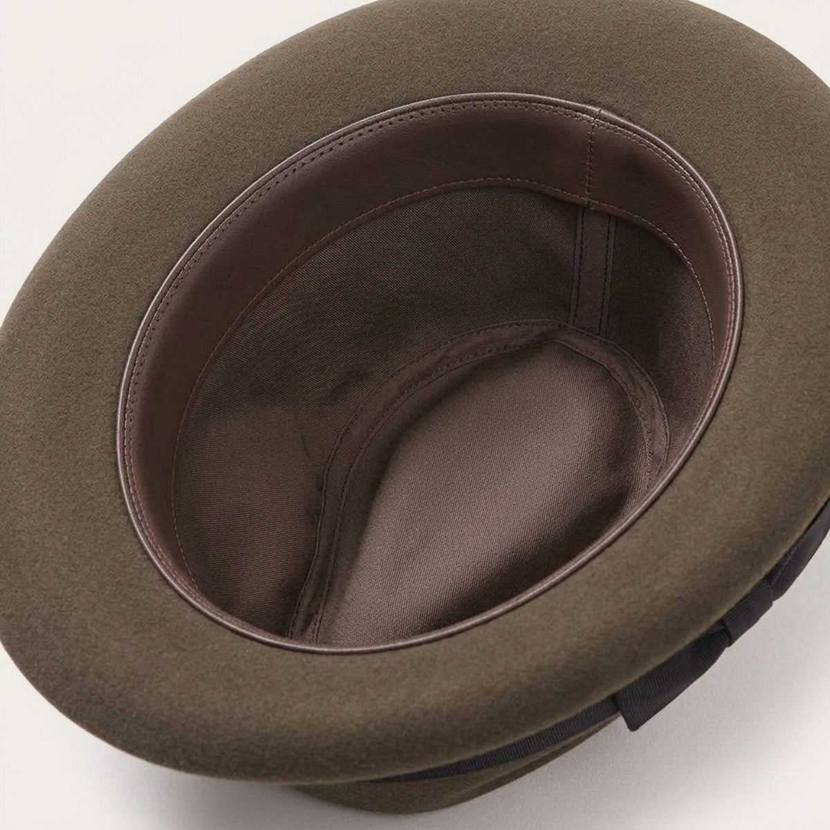 Unisex Wool Felt Fedora Hat with Classic Ribbon Band