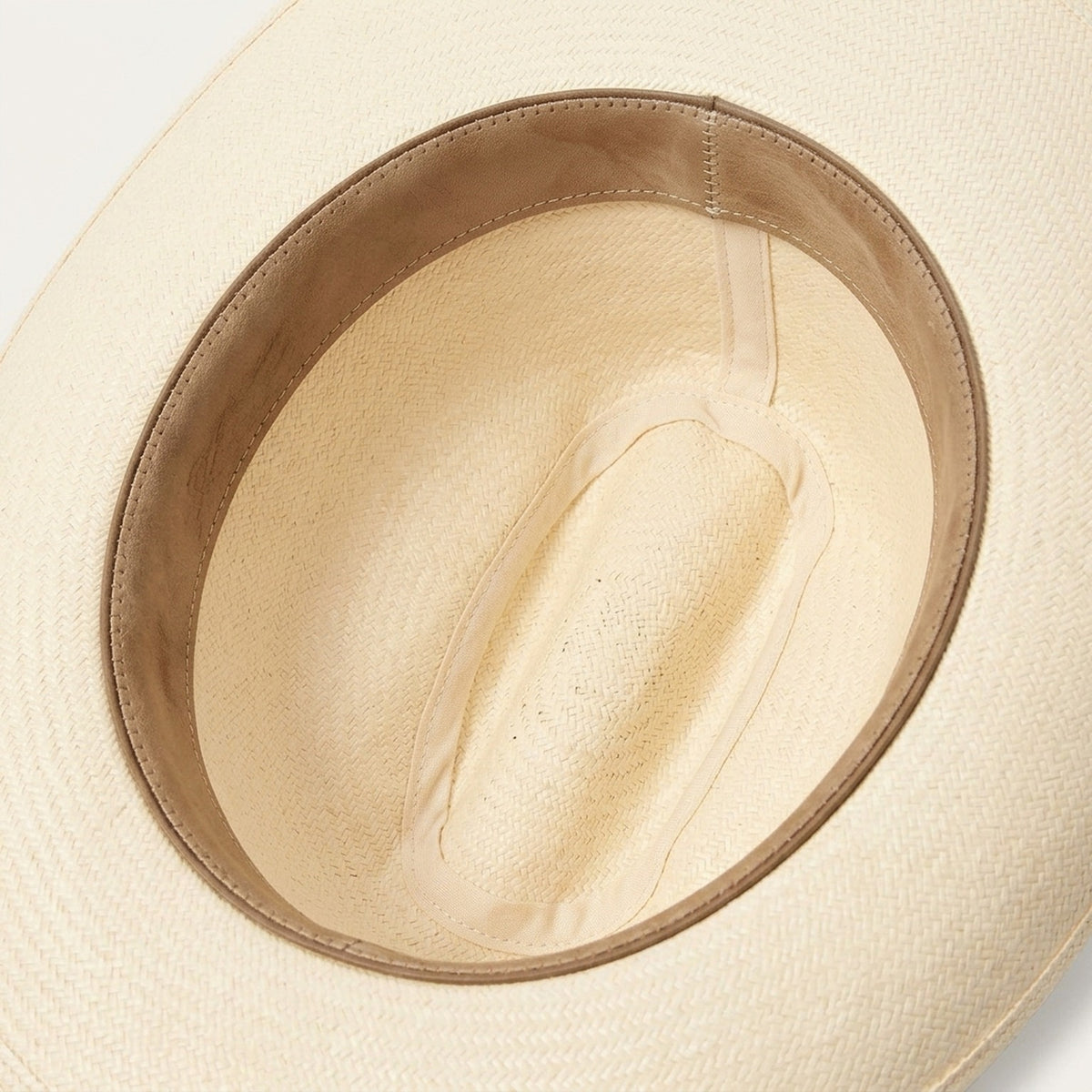 Cream Straw Cowboy Hat with Woven Band and Side Bow Detail