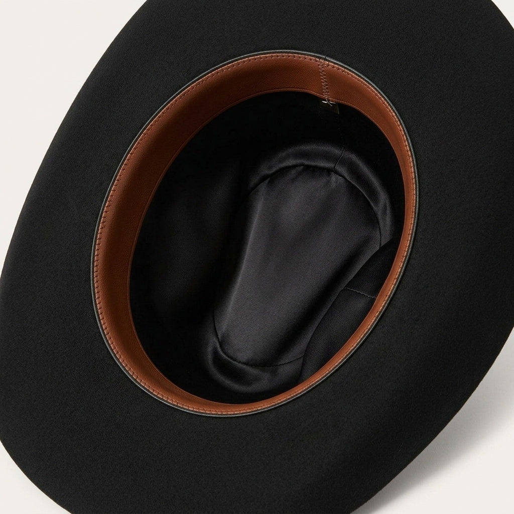 Black Cowboy Hat With Sleek Crown and Classic Band