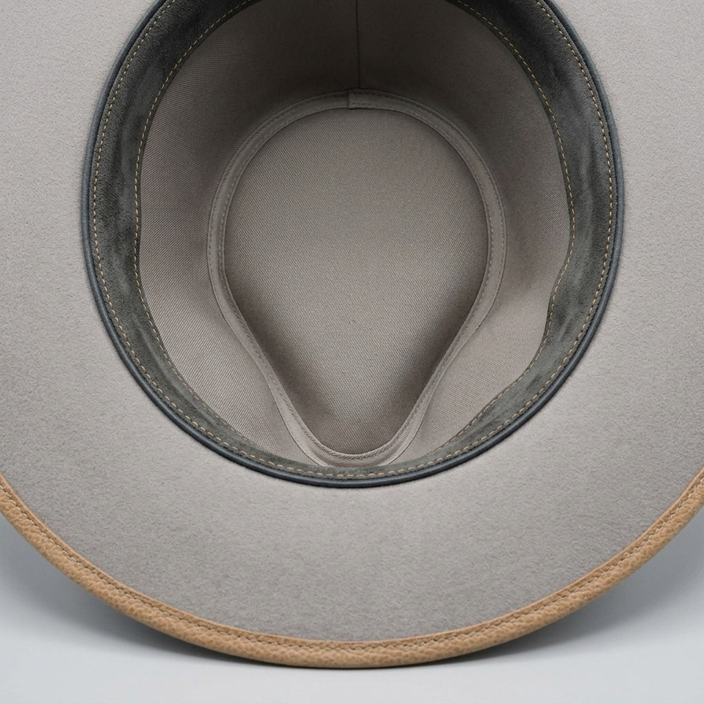 Turquoise Felt Western Hat with Feather Accent and Snake Band