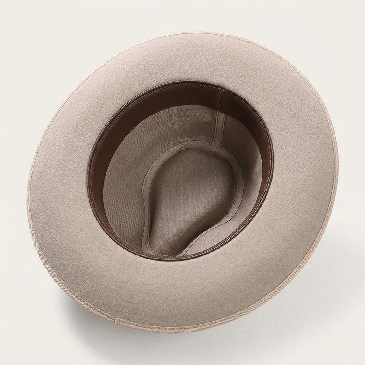 Light Pink Felt Fedora Hat with Grosgrain Band - Classic