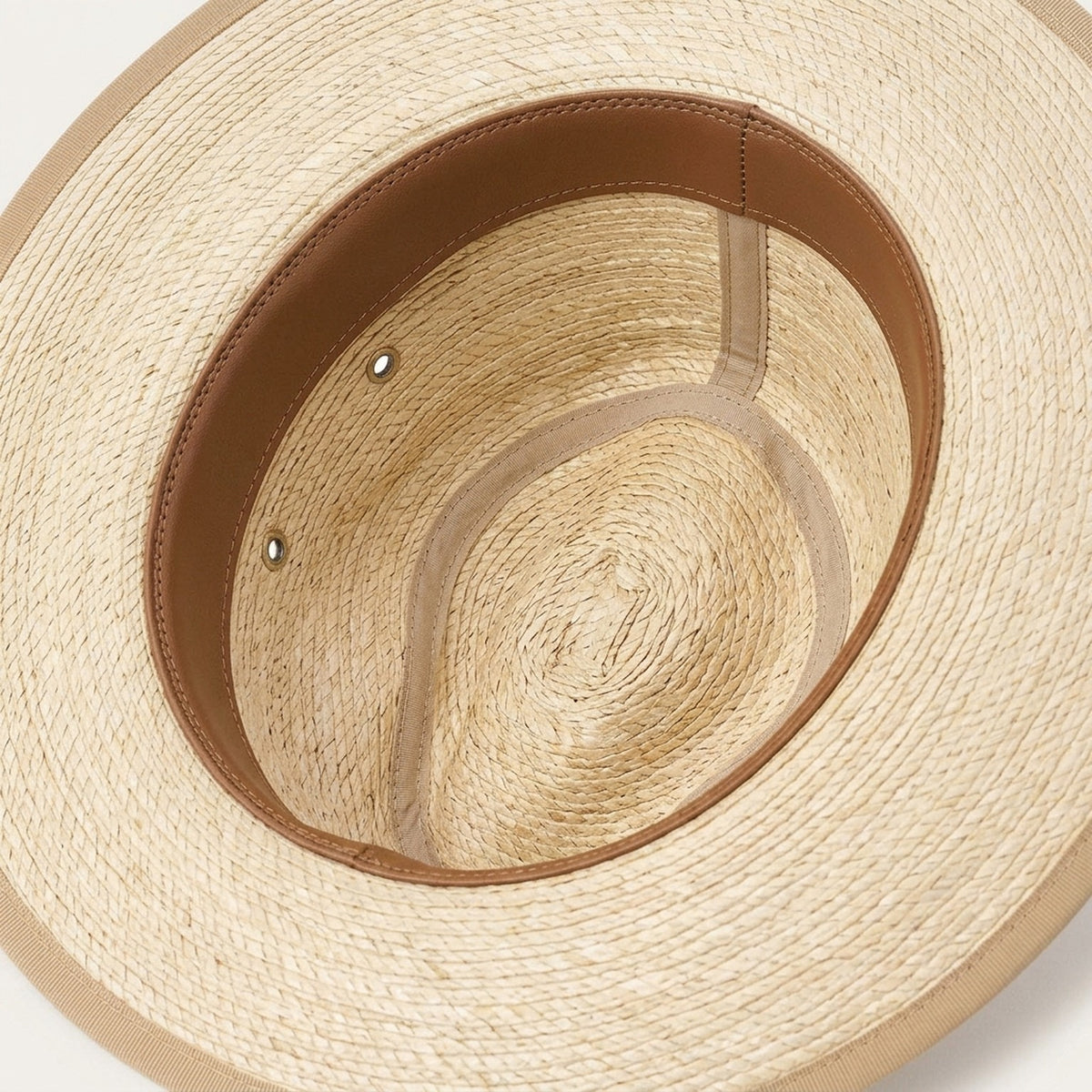 Natural Straw Sun Hat with Feather Band and Wide Brim Crown