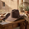 Classic Brown Wool Felt Cowboy Hat for Unisex Western Wear