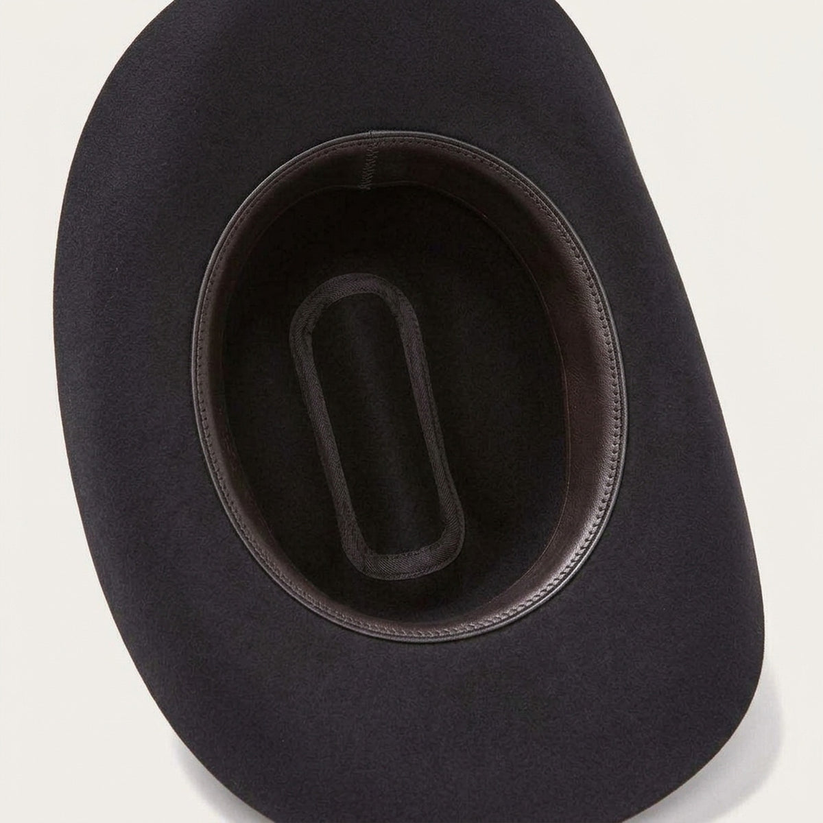 Black Wool Felt Cowboy Hat with Gold Metal Ornament