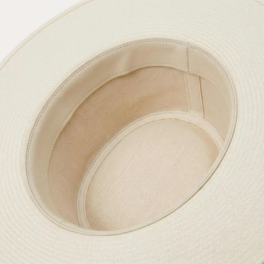 Dusty Rose Straw Sun Hat with Cut-Out Pattern and Band