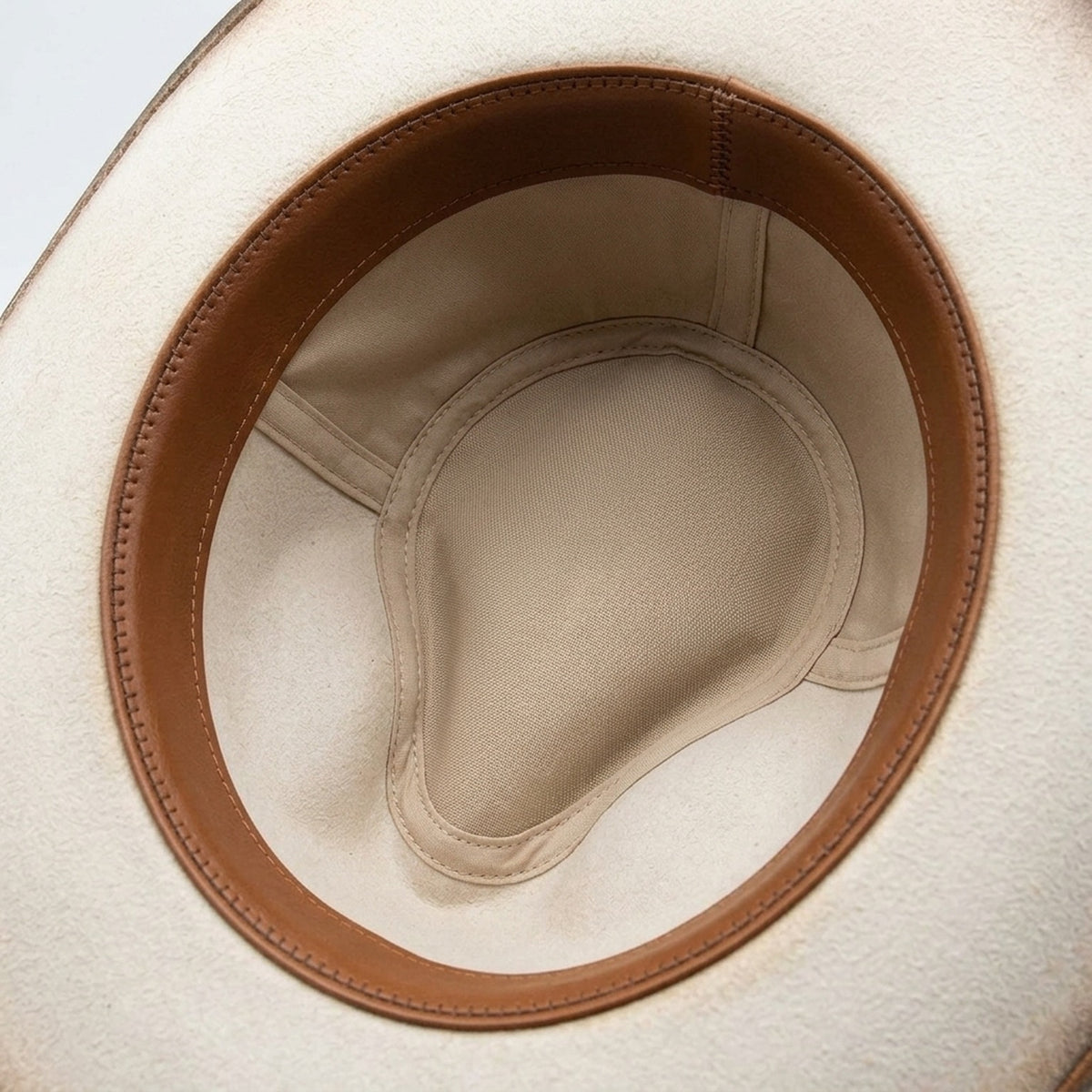 Cream Cow-Print Western Hat with Wheat Stalk and Concho