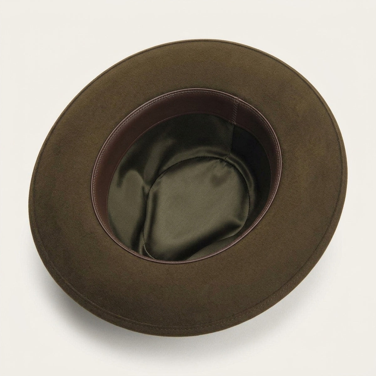 Brown Wide Brim Felt Western Hat with Classic Shape
