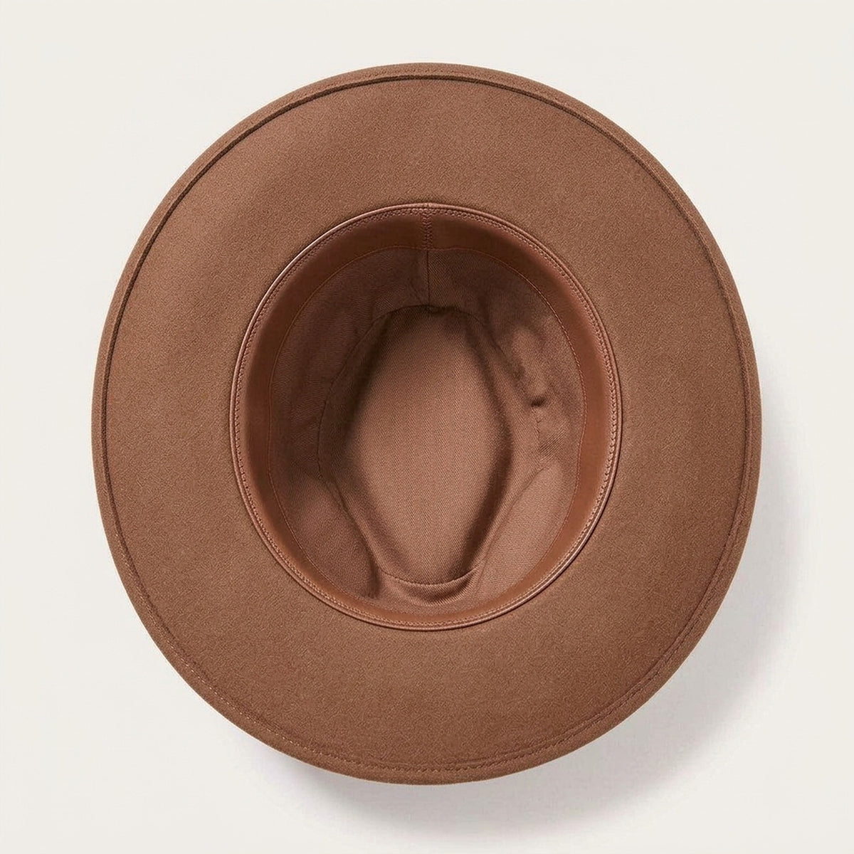 Camel Wool Felt Cowboy Hat with Braided Rope Tassel Band